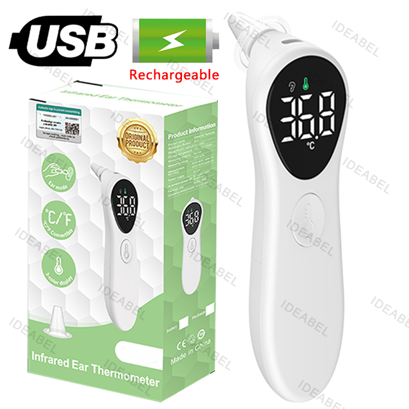 Industrial Laser Temperature - Thermomètre auriculaire médical rechargeable ℃ /