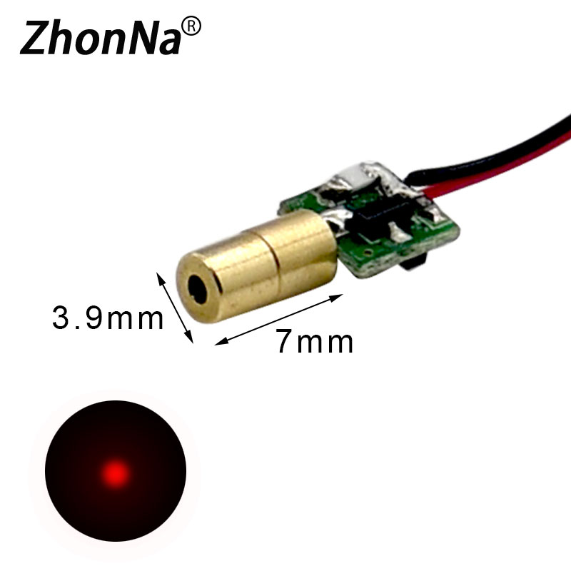 Industrial Laser Head - Module Laser rouge 650nm 5mW, Point
