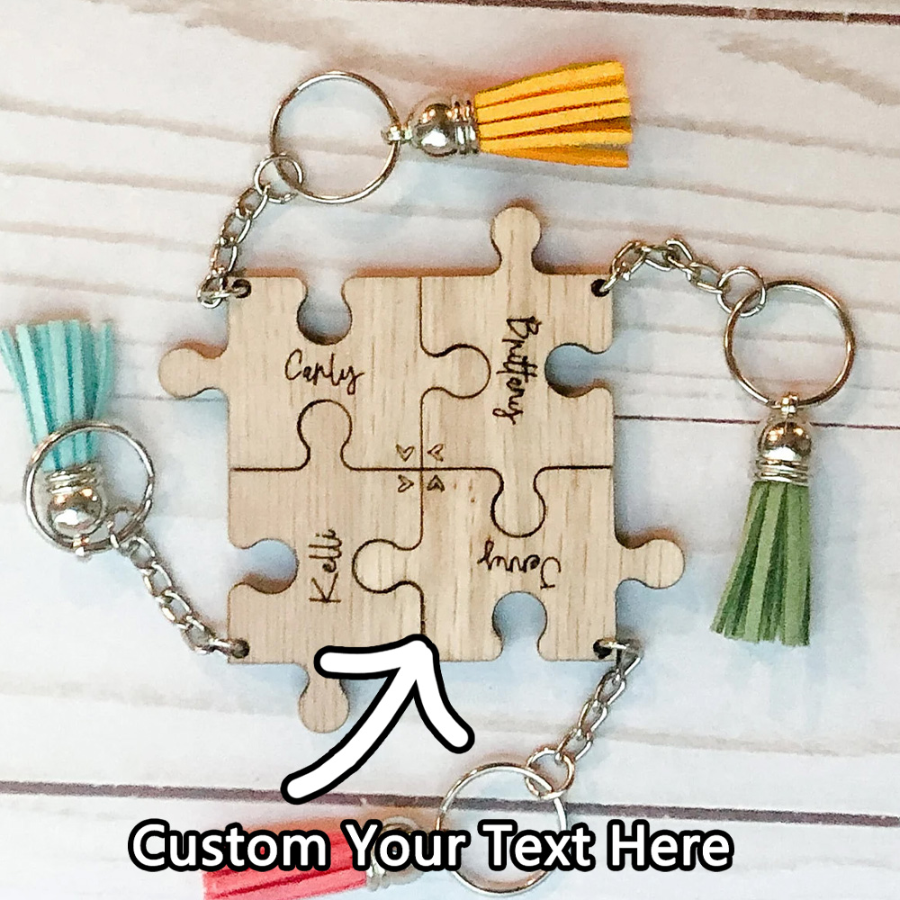 Laser Engraving Software - Porte-clés personnalisé-nom personnalisé en forme de