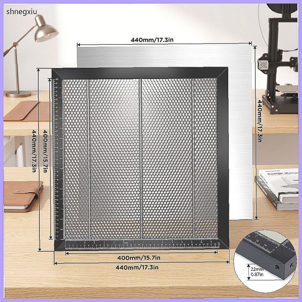 Honeycomb Laser Bed - Plateau laser nid d'abeille 440x440mm, panneau