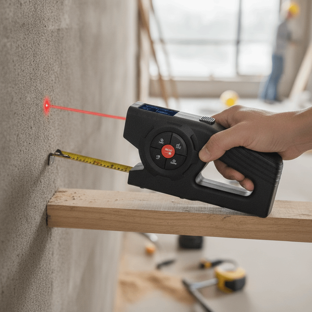 Mètre à ruban laser 3-en-1 rét - Industrial Laser Tape Measure avis et prix