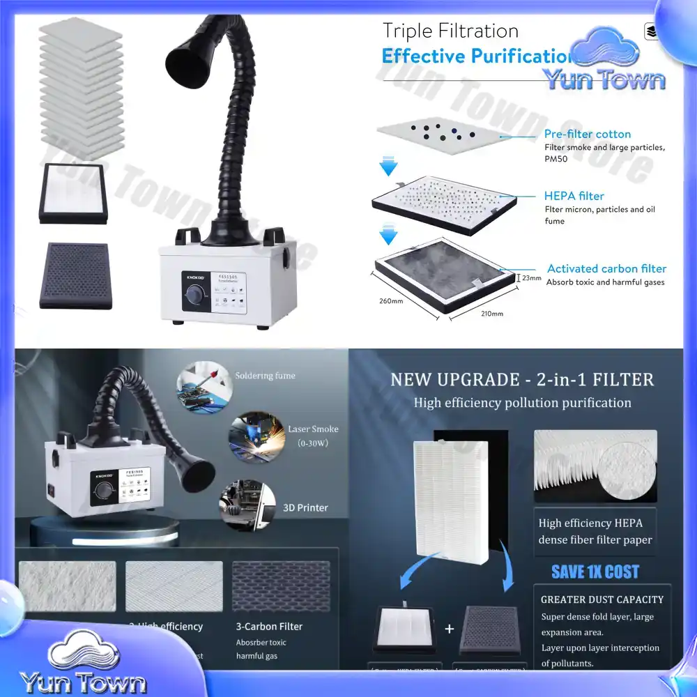 Purificateur de fumée laser 10 - Industrial Laser Fume Extractor avis et prix