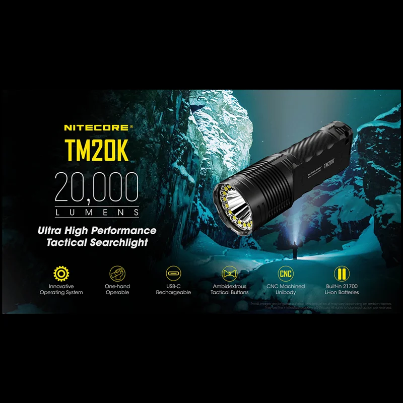 NITECORE TM20K 20000 Lumens la - Honeycomb Laser Bed avis et prix