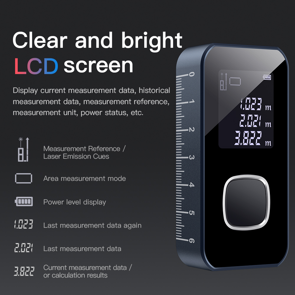 Télémètre laser intelligent 60 - Industrial Laser Tape Measure avis et prix